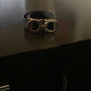 Ferragamo belt rose gold